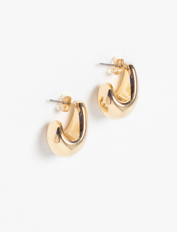 Boucles d'oreilles en demi-lune