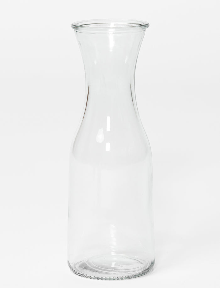 Bouteille en verre avec étiquette