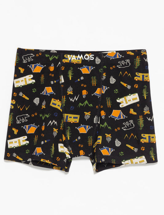 Boxeur à motifs en coton bio