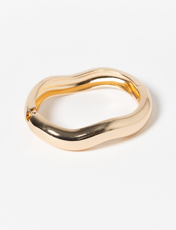 Bracelet rigide à forme ondulée