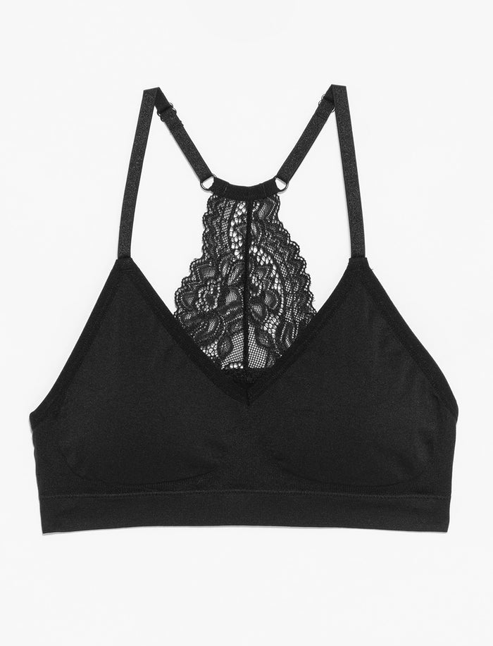 Bralette à accent dentelle