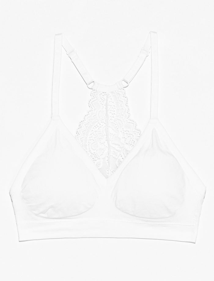 Bralette à accent dentelle