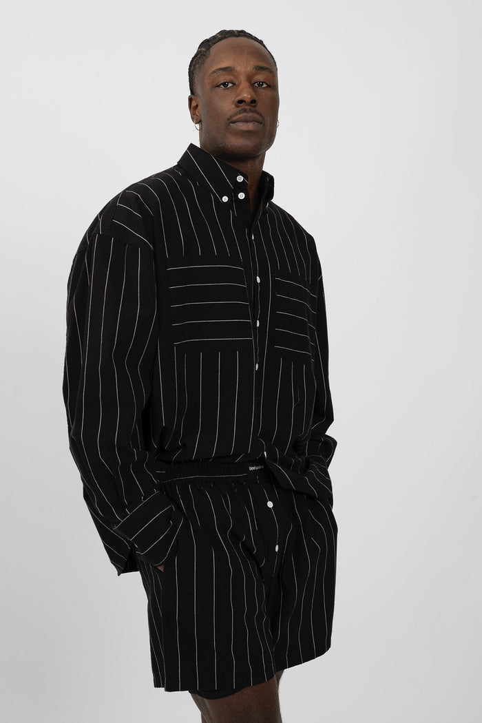 BRINO Shorts Black Striped