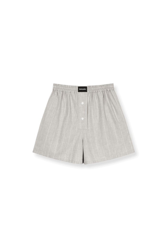 BRINO Shorts Light Grey Striped