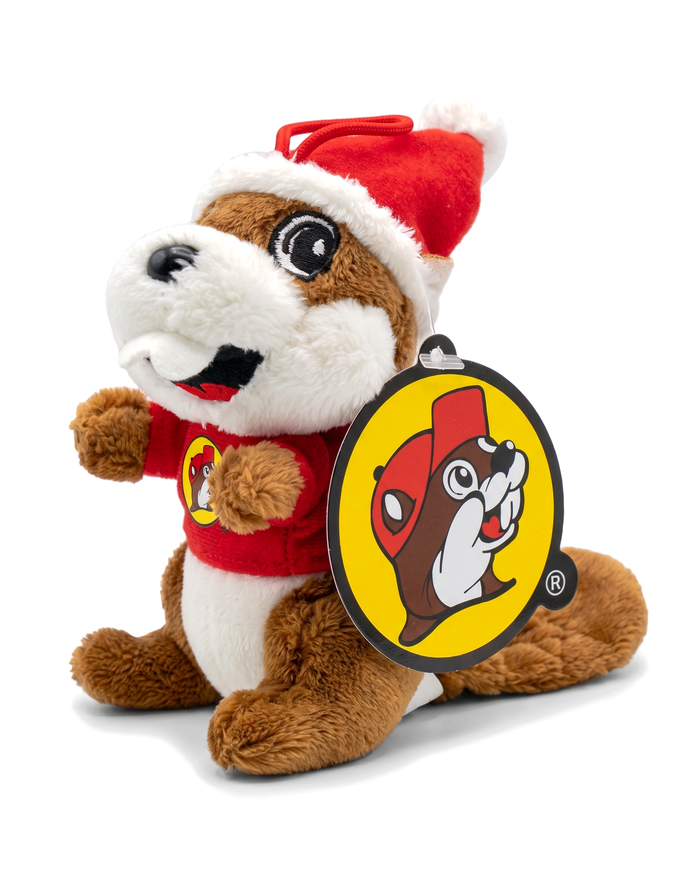 Buc-ee’s Christmas Santa Beaver Plush Ornament