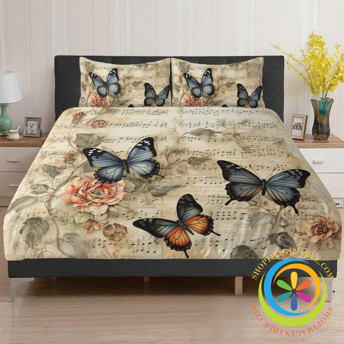 Musical Butterfly Bedding Set