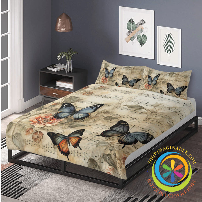 Musical Butterfly Bedding Set