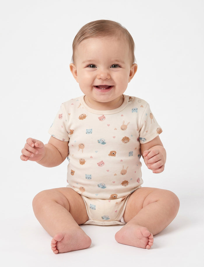 Cache-couche imprimé pour bébé fille