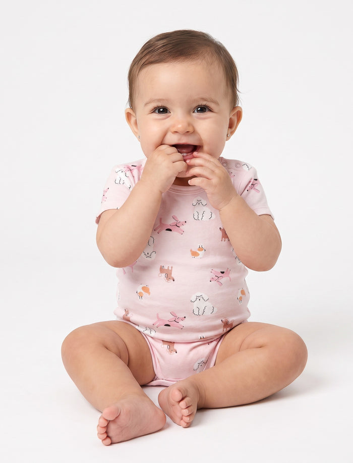 Cache-couche imprimé pour bébé fille