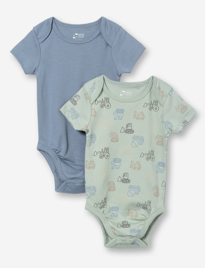 Cache-couches en coton bio pour bébé garçon - Ens. de 2
