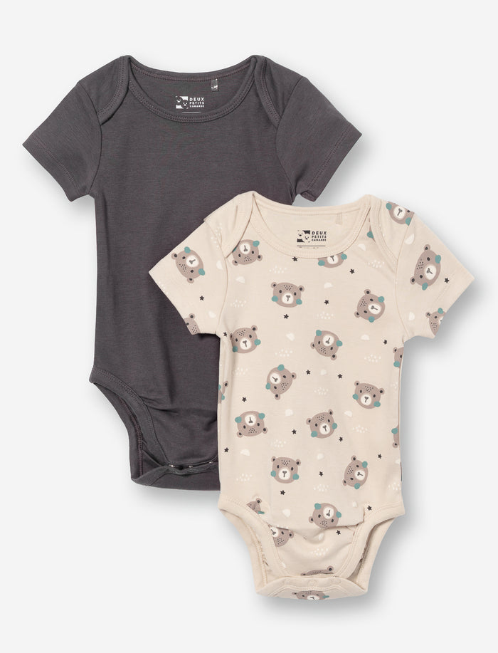 Cache-couches en coton bio pour bébé garçon - Ens. de 2
