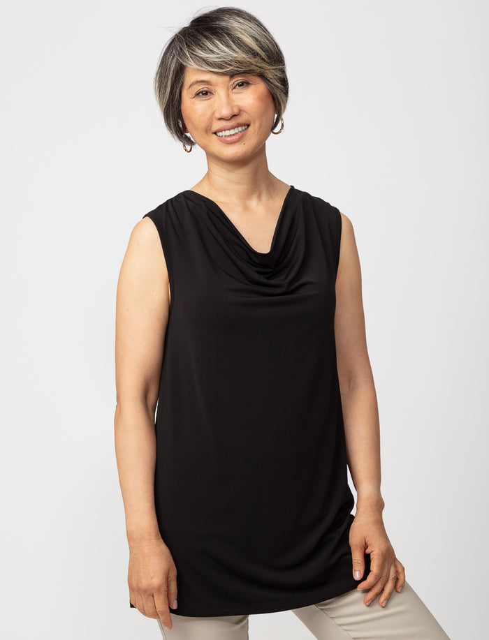 Camisole à col drapé