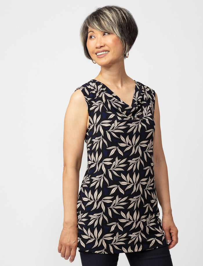 Camisole à col drapé