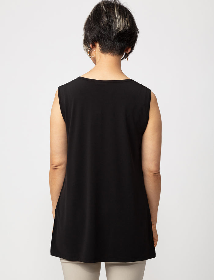 Camisole à col drapé