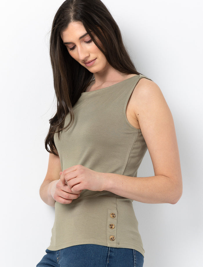 Camisole à encolure bateau