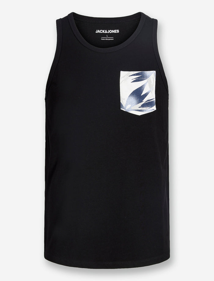 Camisole à poche plaquée imprimée