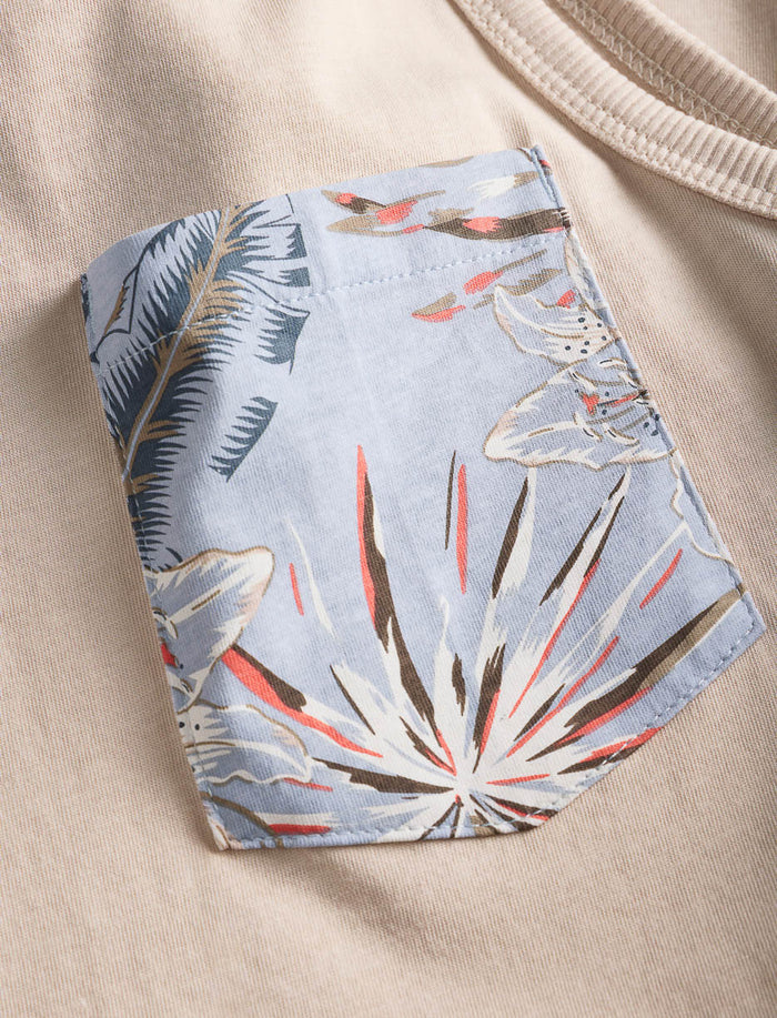 Camisole à poche plaquée imprimée