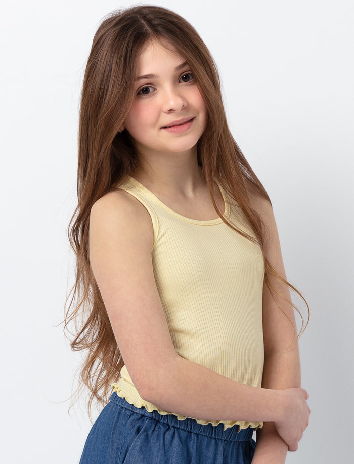 Camisole côtelée