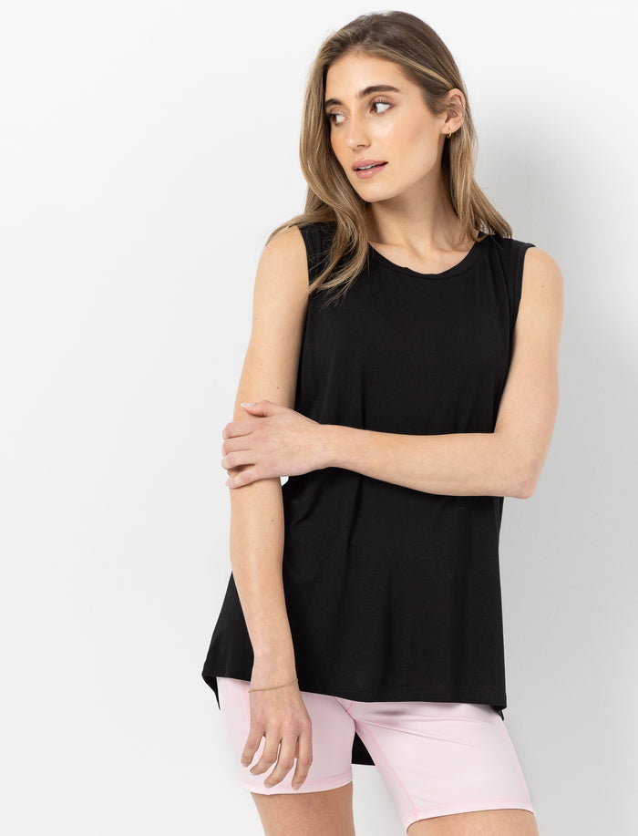 Camisole de sport unie pour femme