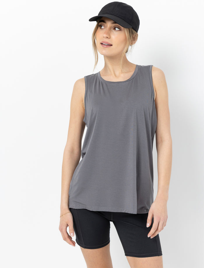 Camisole de sport unie pour femme