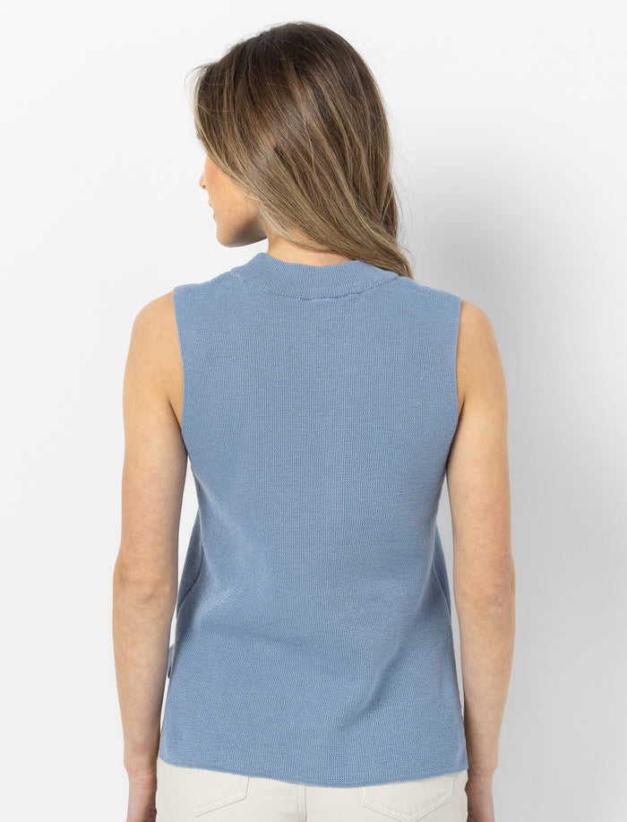 Camisole en tricot à col montant