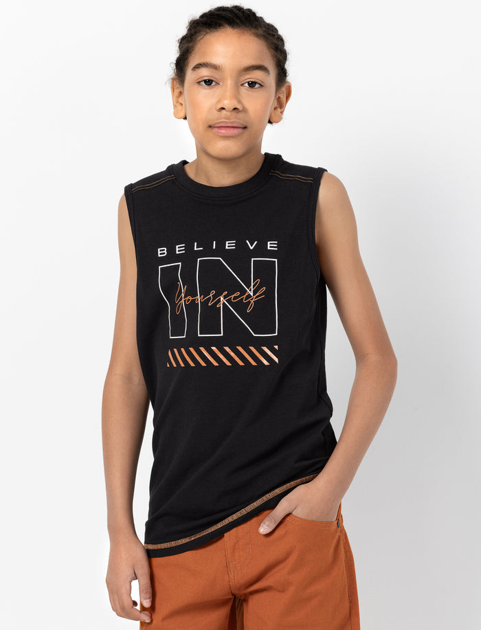 Camisole imprimée à col rond