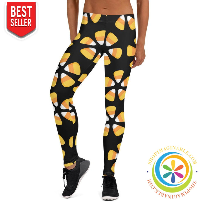 Candy Corn Full Length Leggings-ShopImaginable.com