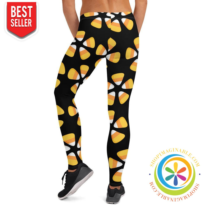 Candy Corn Full Length Leggings-ShopImaginable.com