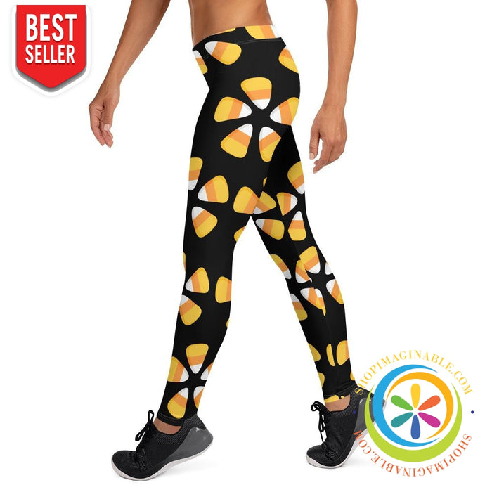 Candy Corn Full Length Leggings-ShopImaginable.com