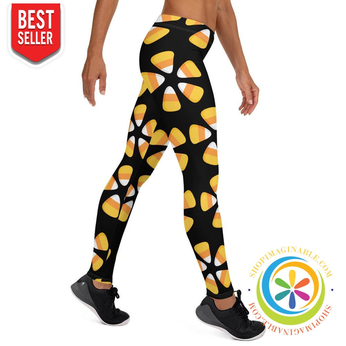 Candy Corn Full Length Leggings-ShopImaginable.com