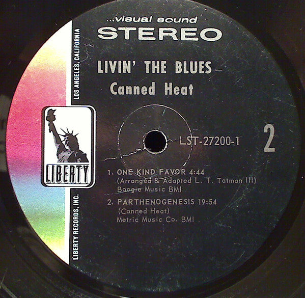 Canned Heat - Living The Blues (LP) [US] 1st (Very Good Plus (VG+))