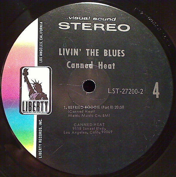 Canned Heat - Living The Blues (LP) [US] 1st (Very Good Plus (VG+))