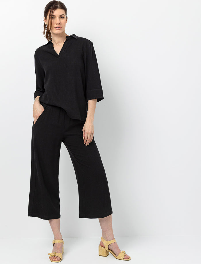 Capri à jambes larges