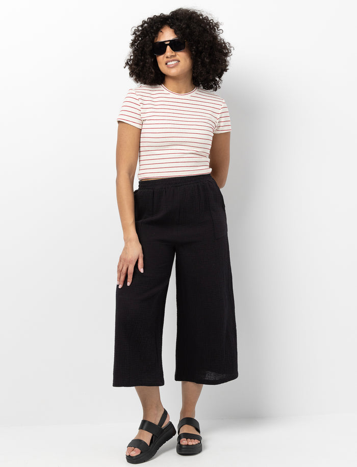 Capri confortable avec taille élastique