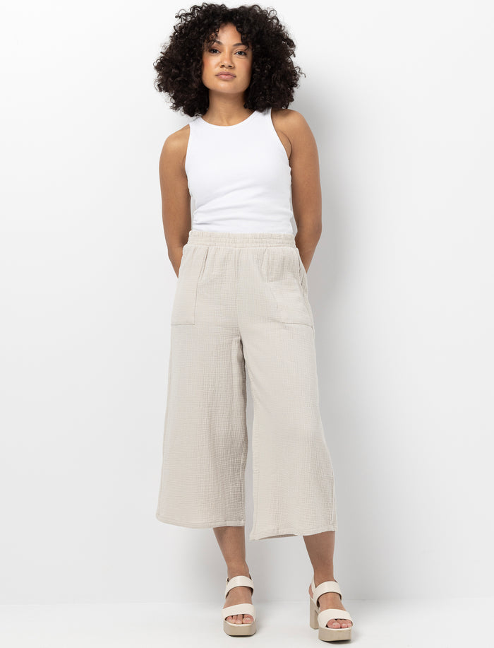 Capri confortable avec taille élastique
