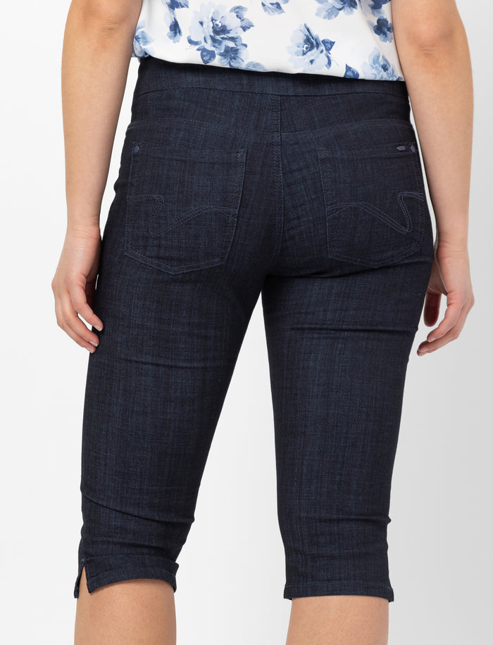 Capri en denim à enfiler