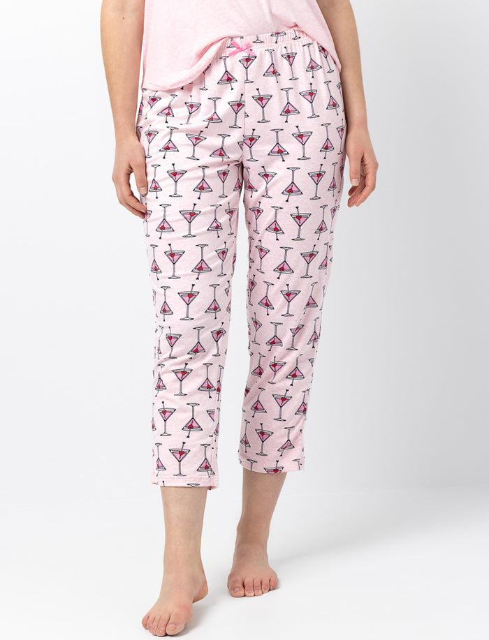 Capri pyjama avec taille élastique