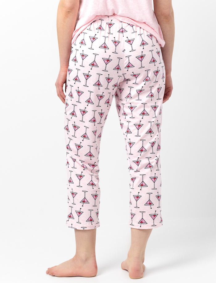 Capri pyjama avec taille élastique