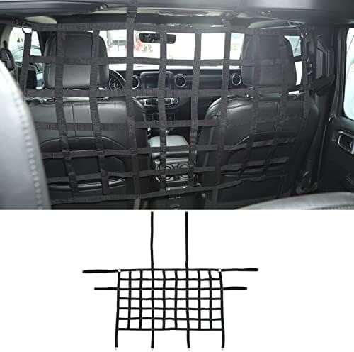 Car Rear Seat Isolation Barrier Net Back Pet Dog Seat Divider Travel Pet Clever