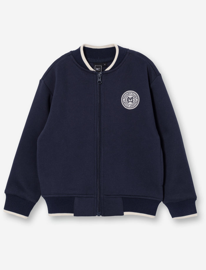 Cardigan brodé à manches longues pour garçon