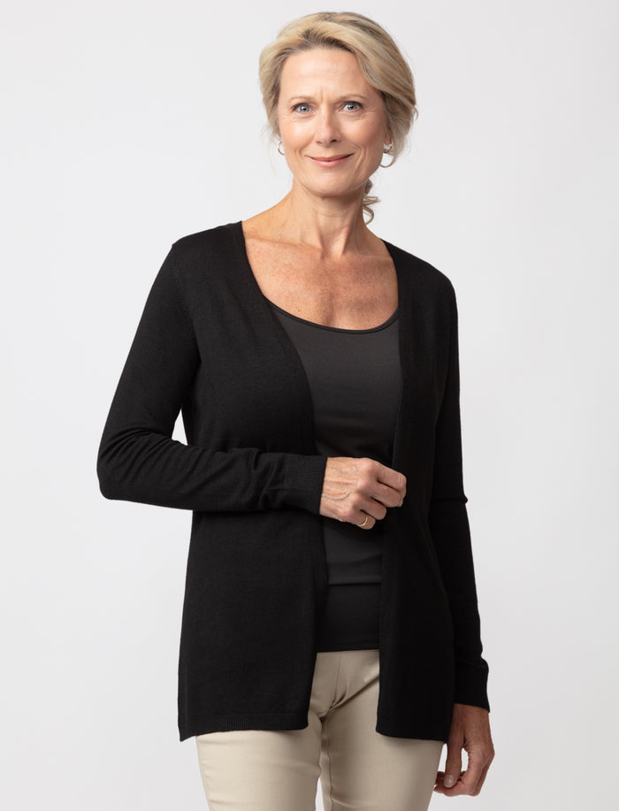 Cardigan en tricot ouvert