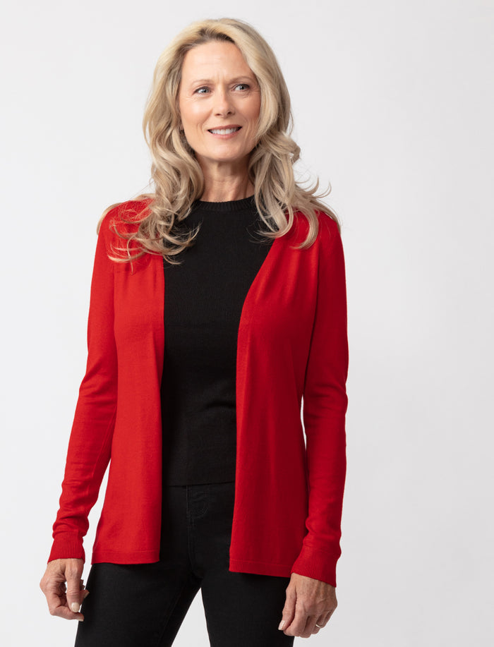 Cardigan en tricot ouvert
