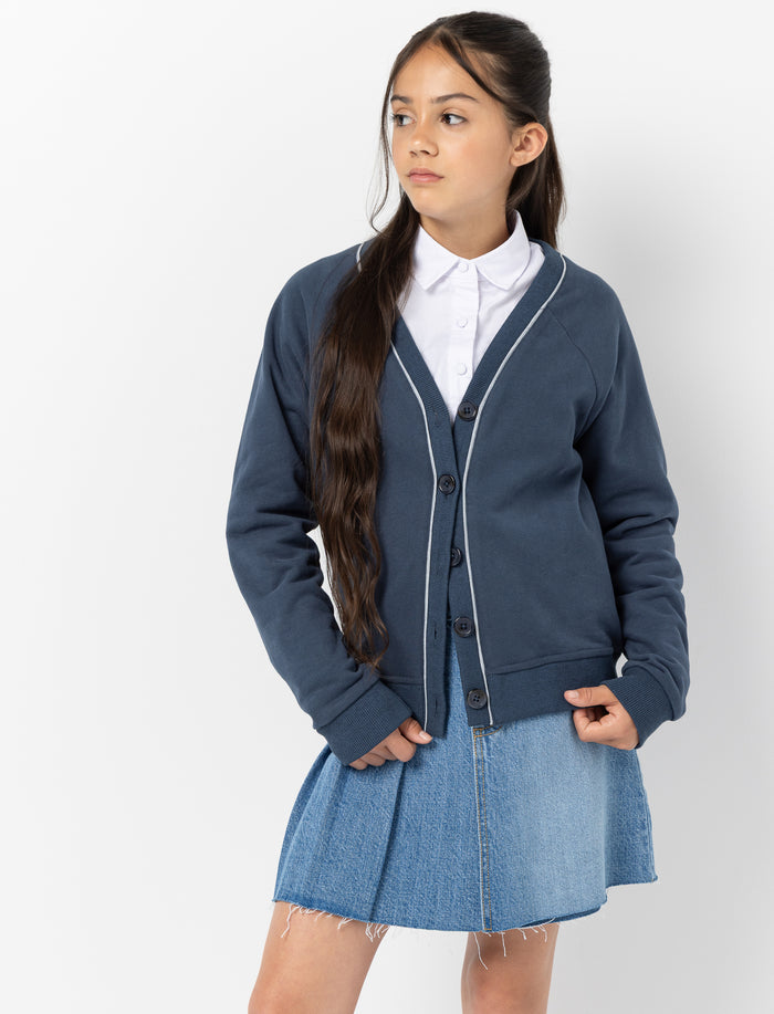 Cardigan imprimé à manches longues pour fille