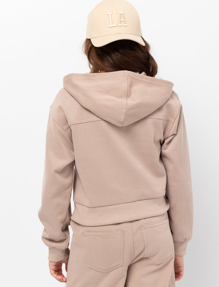 Cardigan ouaté en capuchon