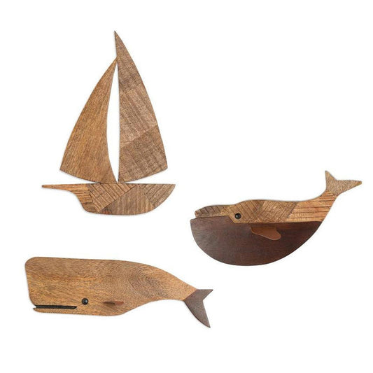 Crane Baby Caspian Wooden Wall Decor Set (3pc) | Koop.co.nz