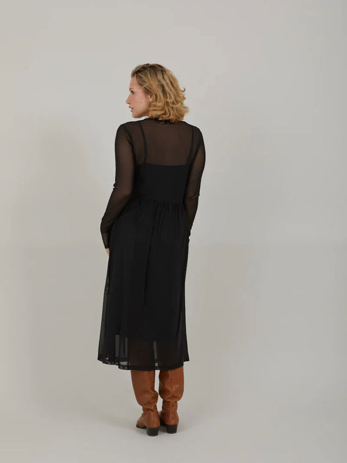 CC Heart Eve Mesh Dress Black