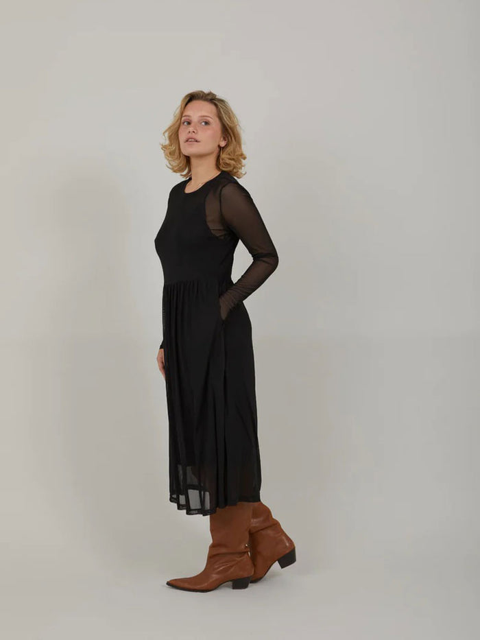 CC Heart Eve Mesh Dress Black
