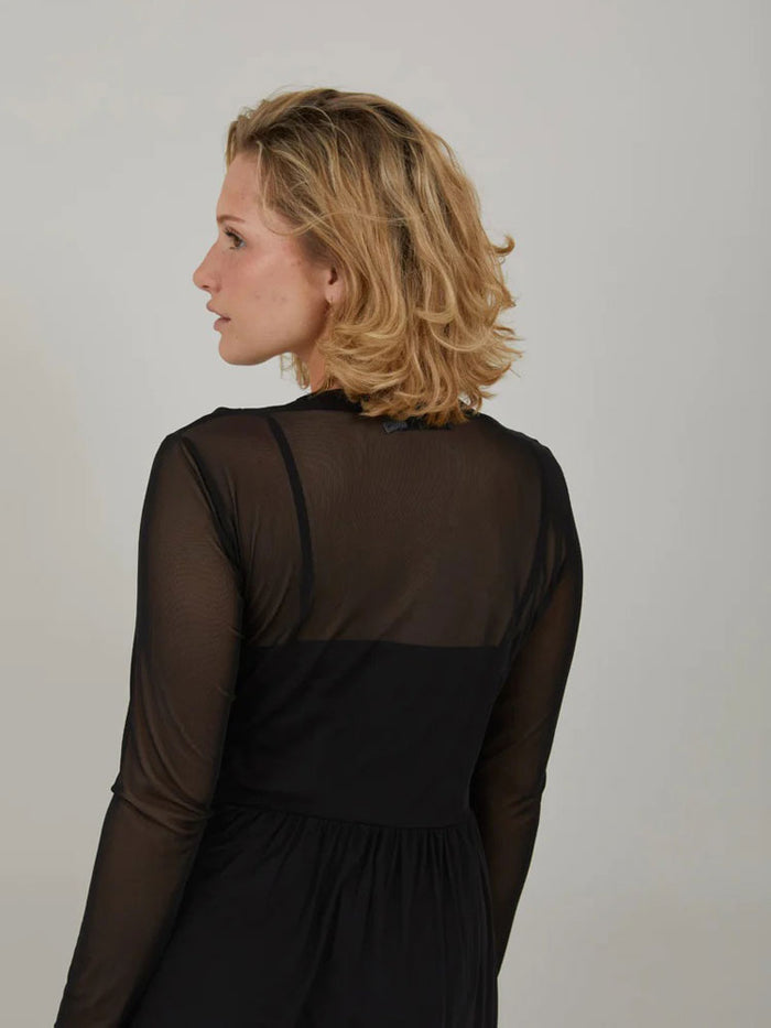 CC Heart Eve Mesh Dress Black