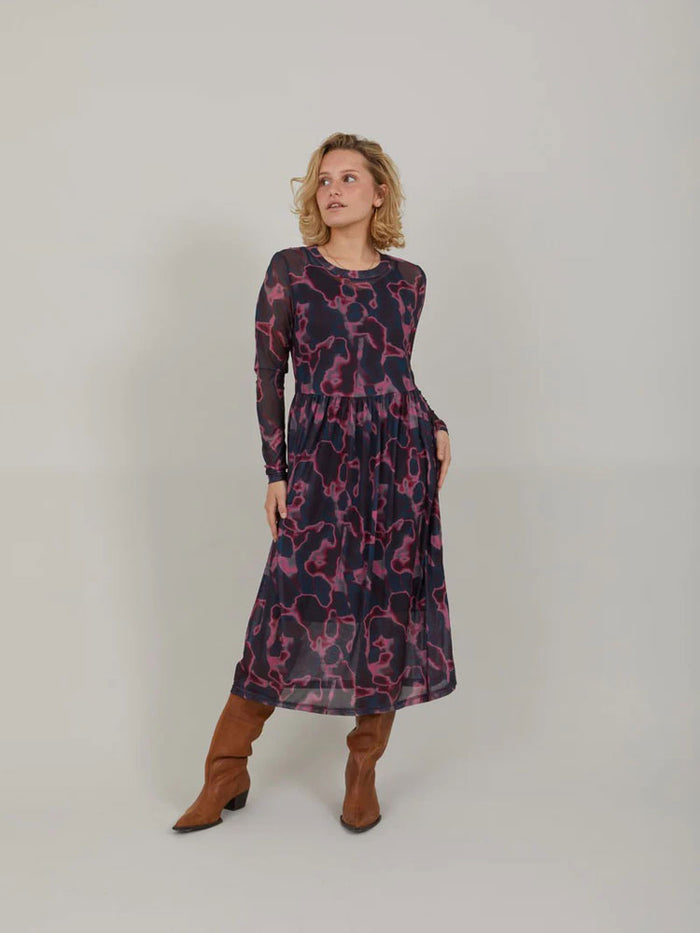 CC Heart Eve Mesh Dress Pink Wave