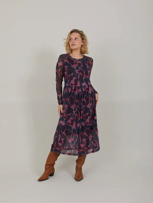 CC Heart Eve Mesh Dress Pink Wave